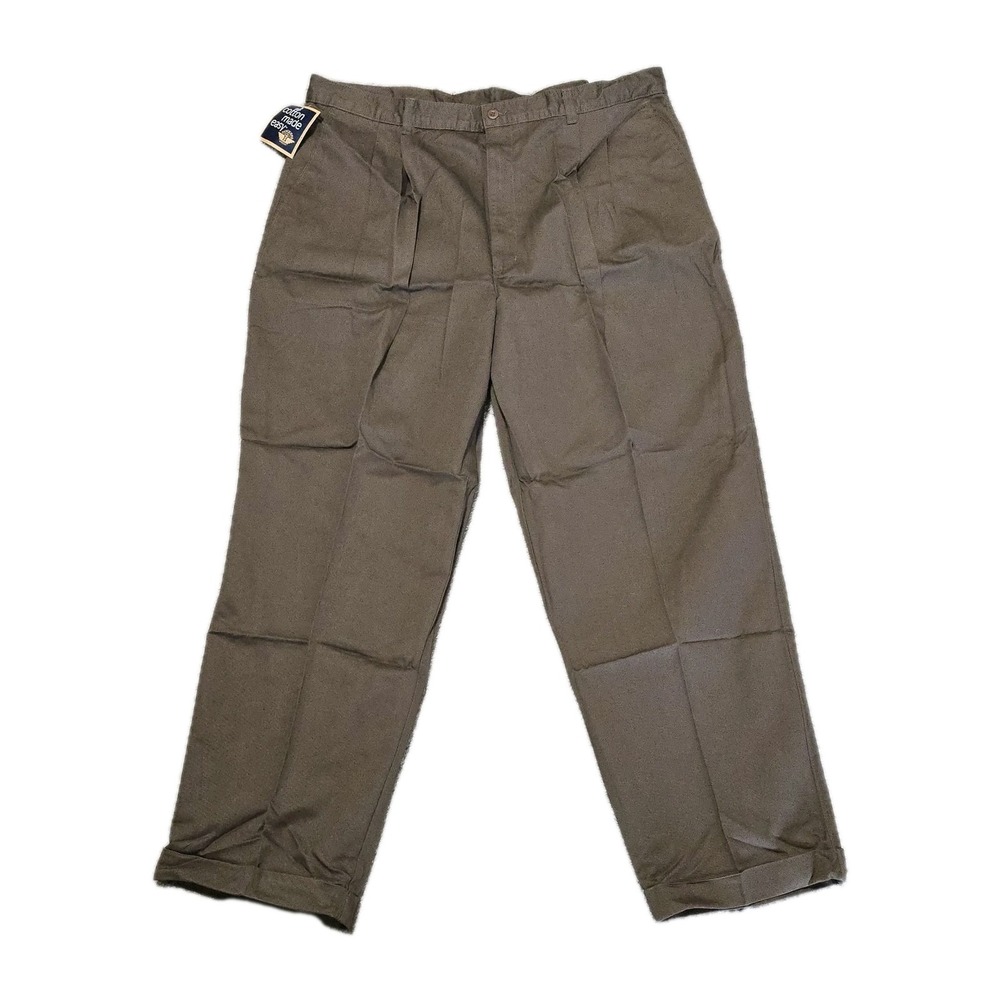 Vintage 1999 Dockers by Levi's Loose‎ Fit Pleated Cuffed Pants 42x30 – NOS